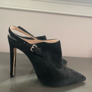 Miu miu high heels, size 38 EU= size 7 US, heels are 4 inches, color black.